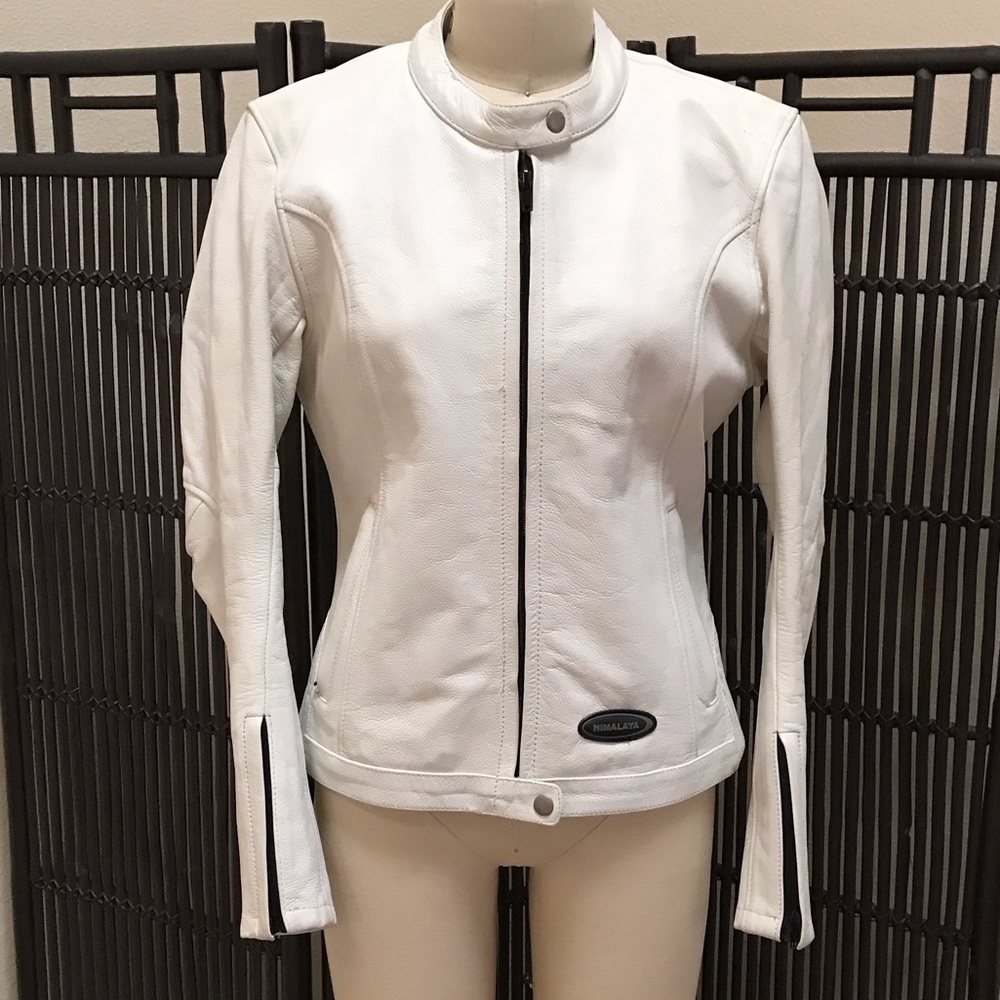 Danier Women's White Leather Jacket